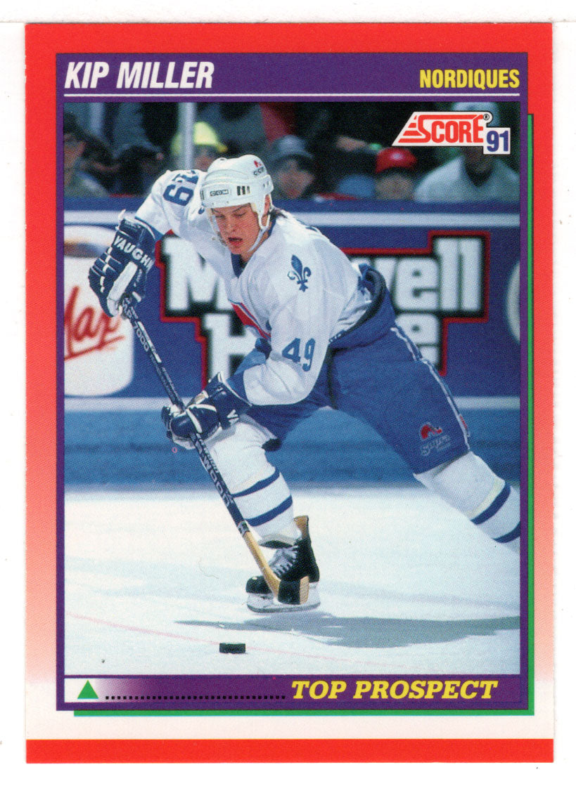 Kip Miller - Quebec Nordiques - Top Prospect (NHL Hockey Card) 1991-92 Score Canadian # 274 Mint