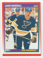Jason Marshall - St. Louis Blues - Top Prospect (NHL Hockey Card) 1991-92 Score Canadian # 278 Mint