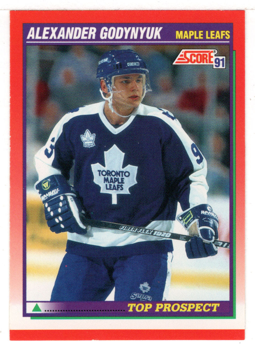 Alexander Godynyuk - Toronto Maple Leafs - Top Prospect (NHL Hockey Card) 1991-92 Score Canadian # 281 Mint