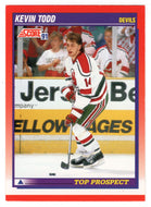 Kevin Todd RC - New Jersey Devils - Top Prospect (NHL Hockey Card) 1991-92 Score Canadian # 287 Mint