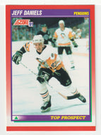 Jeff Daniels RC - Pittsburgh Penguins - Top Prospect (NHL Hockey Card) 1991-92 Score Canadian # 290 Mint