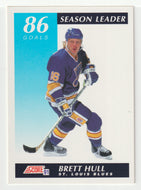 Brett Hull - St. Louis Blues - Season Leaders - Goals (NHL Hockey Card) 1991-92 Score Canadian # 294 Mint