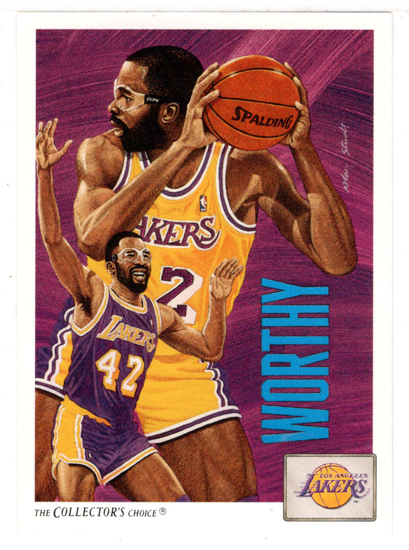 James Worthy - Los Angeles Lakers Checklist (NBA Basketball Card) 1991-92 Upper Deck # 85 Mint