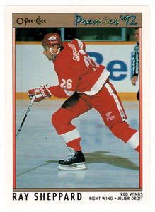 Ray Sheppard - Detroit Red Wings (NHL Hockey Card) 1991-92 O-Pee-Chee Premier # 2 Mint