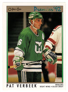 Pat Verbeek - Hartford Whalers (NHL Hockey Card) 1991-92 O-Pee-Chee Premier # 5 Mint