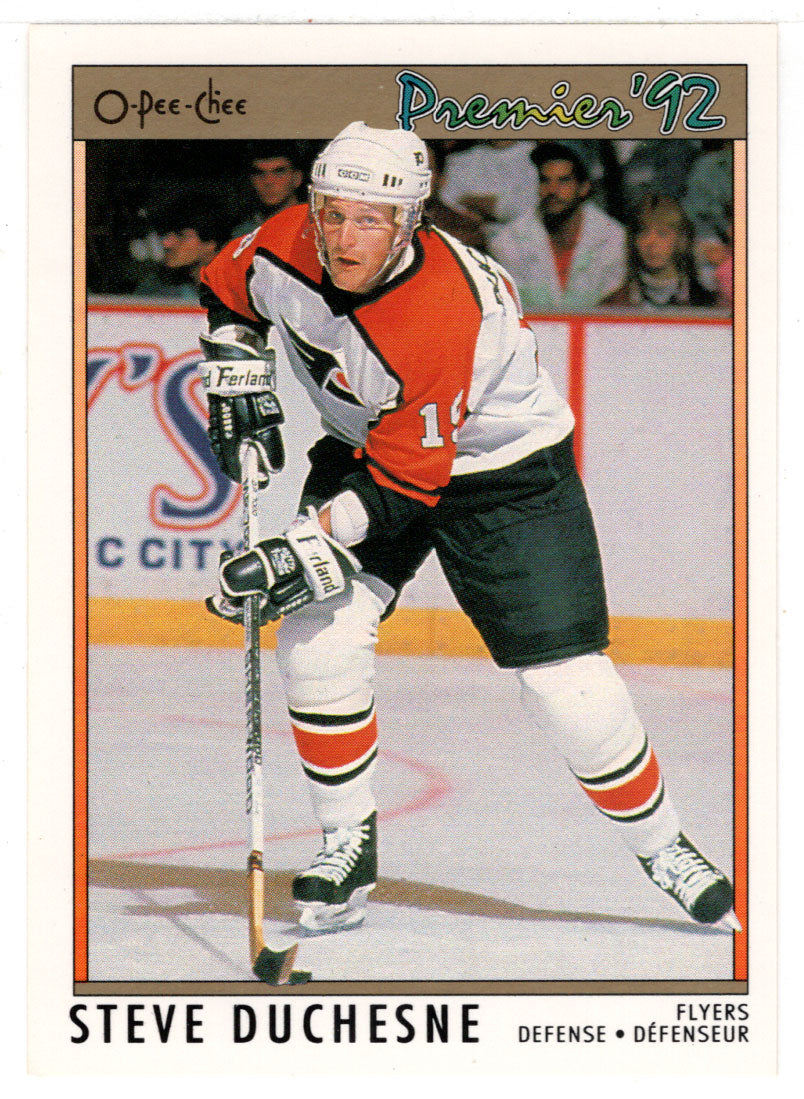 Steve Duchesne - Philadelphia Flyers (NHL Hockey Card) 1991-92 O-Pee-Chee Premier # 13 Mint