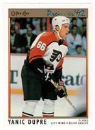 Yanic Dupre RC - Philadelphia Flyers (NHL Hockey Card) 1991-92 O-Pee-Chee Premier # 16 Mint