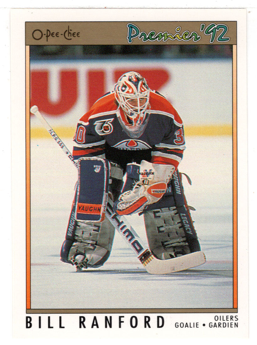 Bill Ranford - Edmonton Oilers (NHL Hockey Card) 1991-92 O-Pee-Chee Premier # 18 Mint