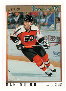 Dan Quinn - Philadelphia Flyers (NHL Hockey Card) 1991-92 O-Pee-Chee Premier # 27 Mint