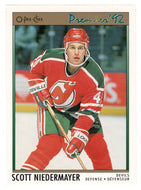 Scott Niedermayer - New Jersey Devils (NHL Hockey Card) 1991-92 O-Pee-Chee Premier # 35 Mint