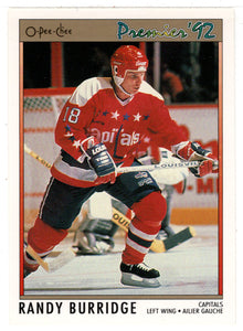 Randy Burridge - Washington Capitals (NHL Hockey Card) 1991-92 O-Pee-Chee Premier # 43 Mint