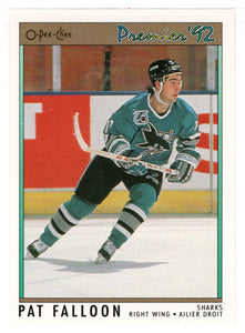 Pat Falloon - San Jose Sharks (NHL Hockey Card) 1991-92 O-Pee-Chee Premier # 56 Mint