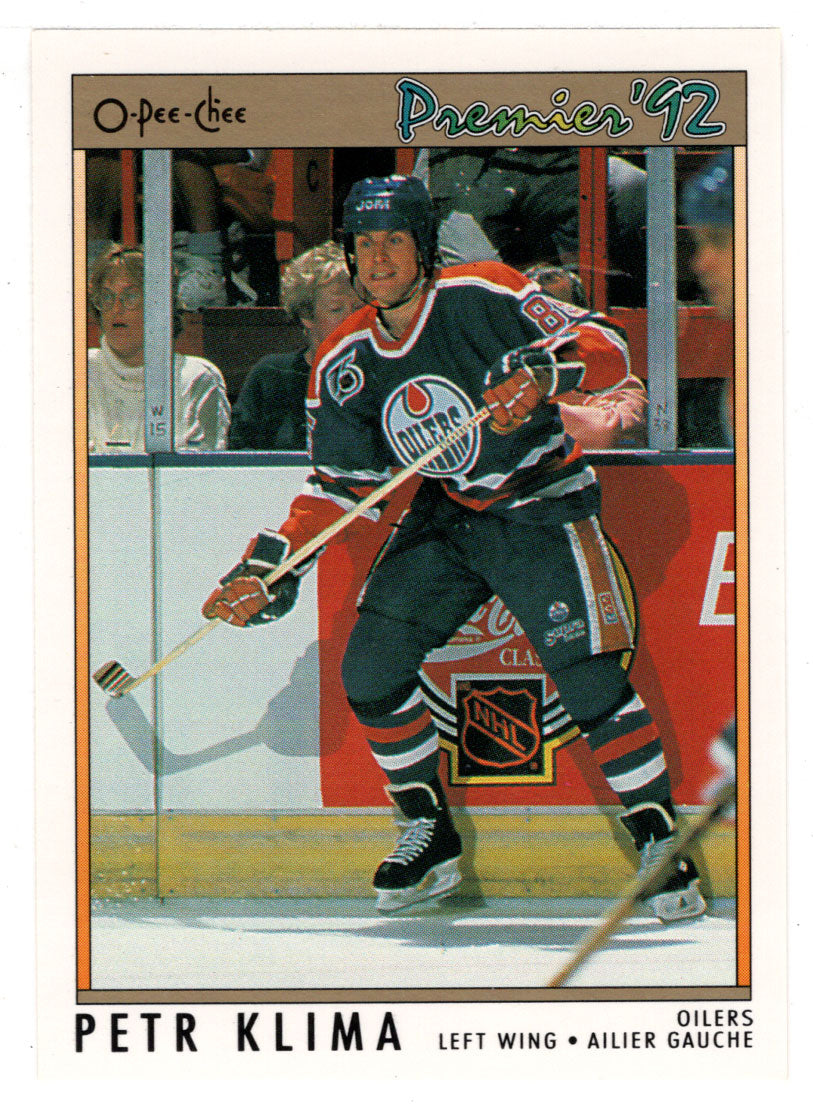 Petr Klima - Edmonton Oilers (NHL Hockey Card) 1991-92 O-Pee-Chee Premier # 61 Mint