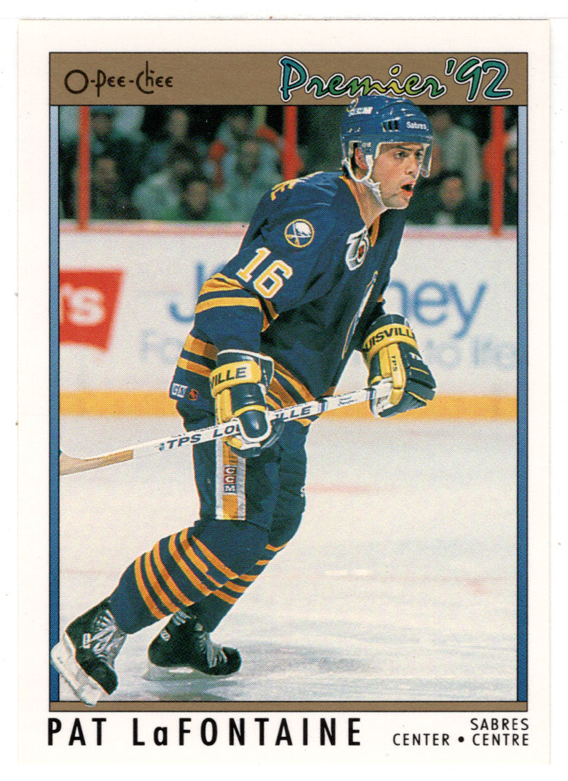 Pat LaFontaine - Buffalo Sabres (NHL Hockey Card) 1991-92 O-Pee-Chee Premier # 64 Mint