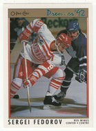 Sergei Fedorov - Detroit Red Wings (NHL Hockey Card) 1991-92 O-Pee-Chee Premier # 68 Mint