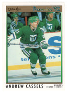 Andrew Cassels - Hartford Whalers (NHL Hockey Card) 1991-92 O-Pee-Chee Premier # 72 Mint