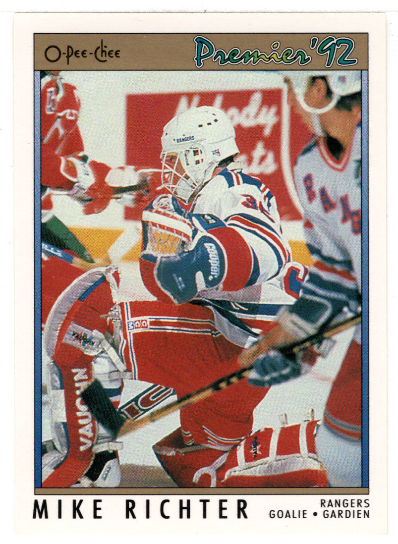 Mike Richter - New York Rangers (NHL Hockey Card) 1991-92 O-Pee-Chee Premier # 78 Mint