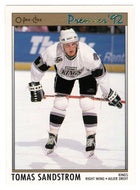 Tomas Sandstrom - Los Angeles Kings (NHL Hockey Card) 1991-92 O-Pee-Chee Premier # 82 Mint