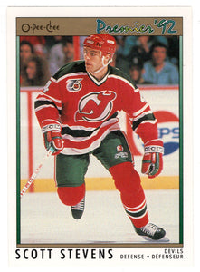 Scott Stevens - New Jersey Devils (NHL Hockey Card) 1991-92 O-Pee-Chee Premier # 84 Mint