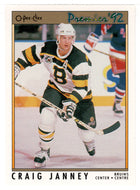 Craig Janney - Boston Bruins (NHL Hockey Card) 1991-92 O-Pee-Chee Premier # 93 Mint