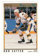 Ron Sutter - St. Louis Blues (NHL Hockey Card) 1991-92 O-Pee-Chee Premier # 95 Mint