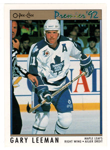 Gary Leeman - Toronto Maple Leafs (NHL Hockey Card) 1991-92 O-Pee-Chee Premier # 106 Mint