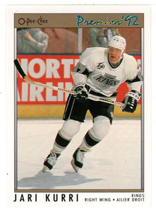 Jari Kurri - Los Angeles Kings (NHL Hockey Card) 1991-92 O-Pee-Chee Premier # 111 Mint