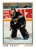 Jon Casey - Minnesota North Stars (NHL Hockey Card) 1991-92 O-Pee-Chee Premier # 112 Mint