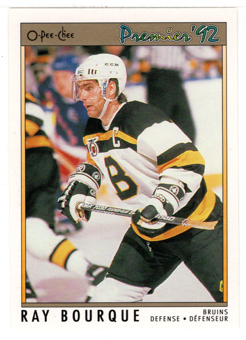 Ray Bourque - Boston Bruins (NHL Hockey Card) 1991-92 O-Pee-Chee Premier # 119 Mint