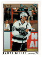 Randy Gilhen - Los Angeles Kings (NHL Hockey Card) 1991-92 O-Pee-Chee Premier # 123 Mint