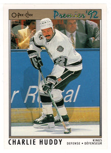 Charlie Huddy - Los Angeles Kings (NHL Hockey Card) 1991-92 O-Pee-Chee Premier # 125 Mint