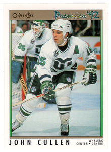 John Cullen - Hartford Whalers (NHL Hockey Card) 1991-92 O-Pee-Chee Premier # 127 Mint