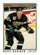 Dave Gagner - Minnesota North Stars (NHL Hockey Card) 1991-92 O-Pee-Chee Premier # 128 Mint