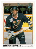 Brendan Shanahan - St. Louis Blues (NHL Hockey Card) 1991-92 O-Pee-Chee Premier # 130 Mint