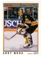 Andy Moog - Boston Bruins (NHL Hockey Card) 1991-92 O-Pee-Chee Premier # 133 Mint