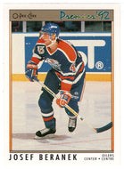 Josef Beranek RC - Edmonton Oilers (NHL Hockey Card) 1991-92 O-Pee-Chee Premier # 149 Mint