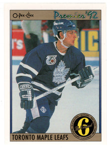 Rob Cimetta - Toronto Maple Leafs (NHL Hockey Card) 1991-92 O-Pee-Chee Premier # 160 Mint