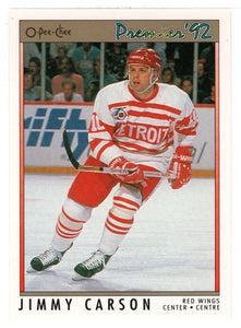 Jimmy Carson - Detroit Red Wings (NHL Hockey Card) 1991-92 O-Pee-Chee Premier # 167 Mint