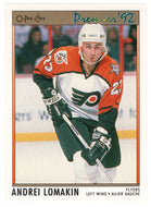 Andrei Lomakin - Philadelphia Flyers (NHL Hockey Card) 1991-92 O-Pee-Chee Premier # 178 Mint