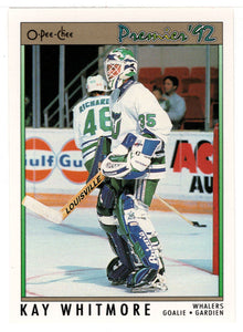 Kay Whitmore - Hartford Whalers (NHL Hockey Card) 1991-92 O-Pee-Chee Premier # 182 Mint