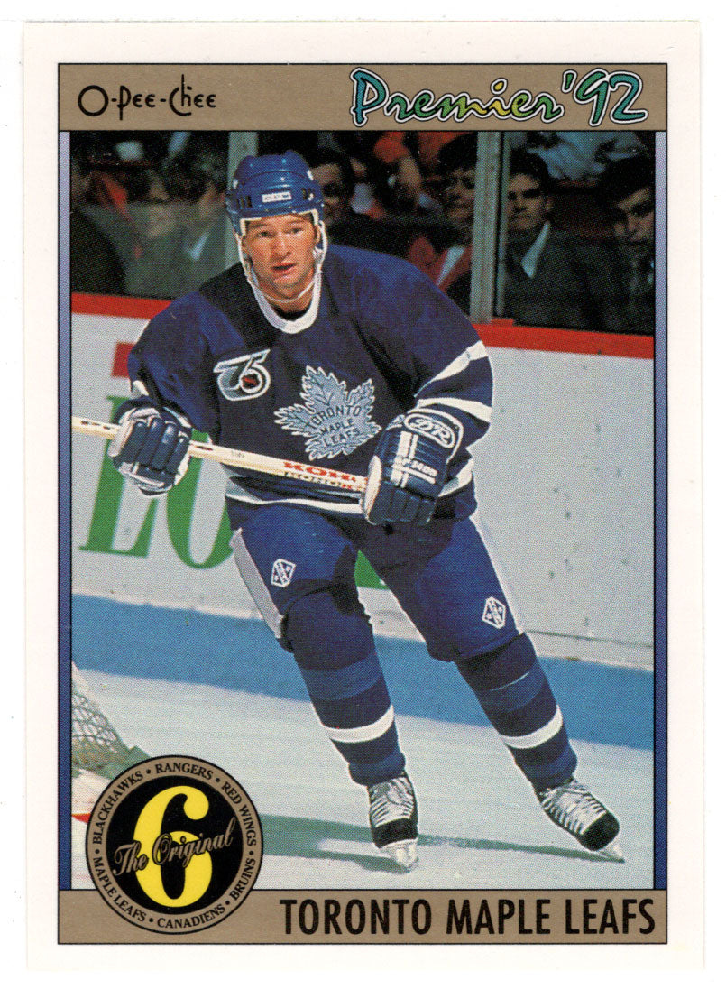 Brian Bradley - Toronto Maple Leafs (NHL Hockey Card) 1991-92 O-Pee-Chee Premier # 185 Mint