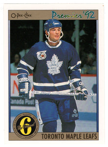 Mike Krushelnyski - Toronto Maple Leafs (NHL Hockey Card) 1991-92 O-Pee-Chee Premier # 189 Mint