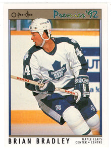 Brian Bradley - Vancouver Canucks (NHL Hockey Card) 1991-92 O-Pee-Chee Premier # 190 Mint