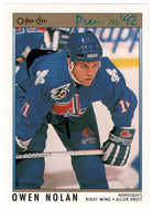 Owen Nolan - Quebec Nordiques (NHL Hockey Card) 1991-92 O-Pee-Chee Premier # 193 Mint