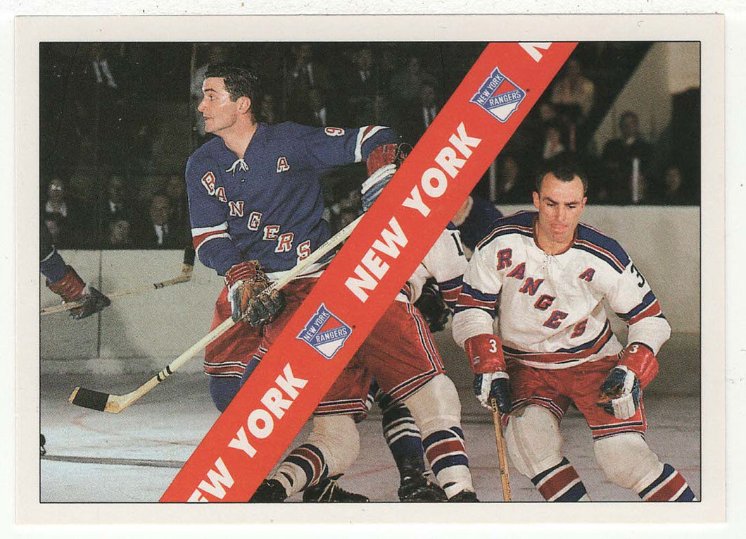 New York Rangers Checklist (NHL Hockey Card) 1991-92 Ultimate Original Six # 2 Mint
