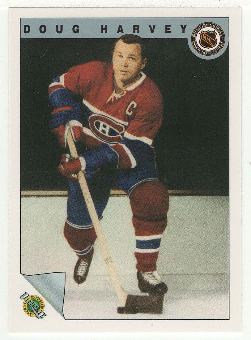 Doug Harvey - Montreal Canadiens (NHL Hockey Card) 1991-92 Ultimate Original Six # 12 Mint
