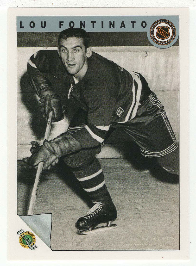 Lou Fontinato - New York Rangers (NHL Hockey Card) 1991-92 Ultimate Original Six # 19 Mint