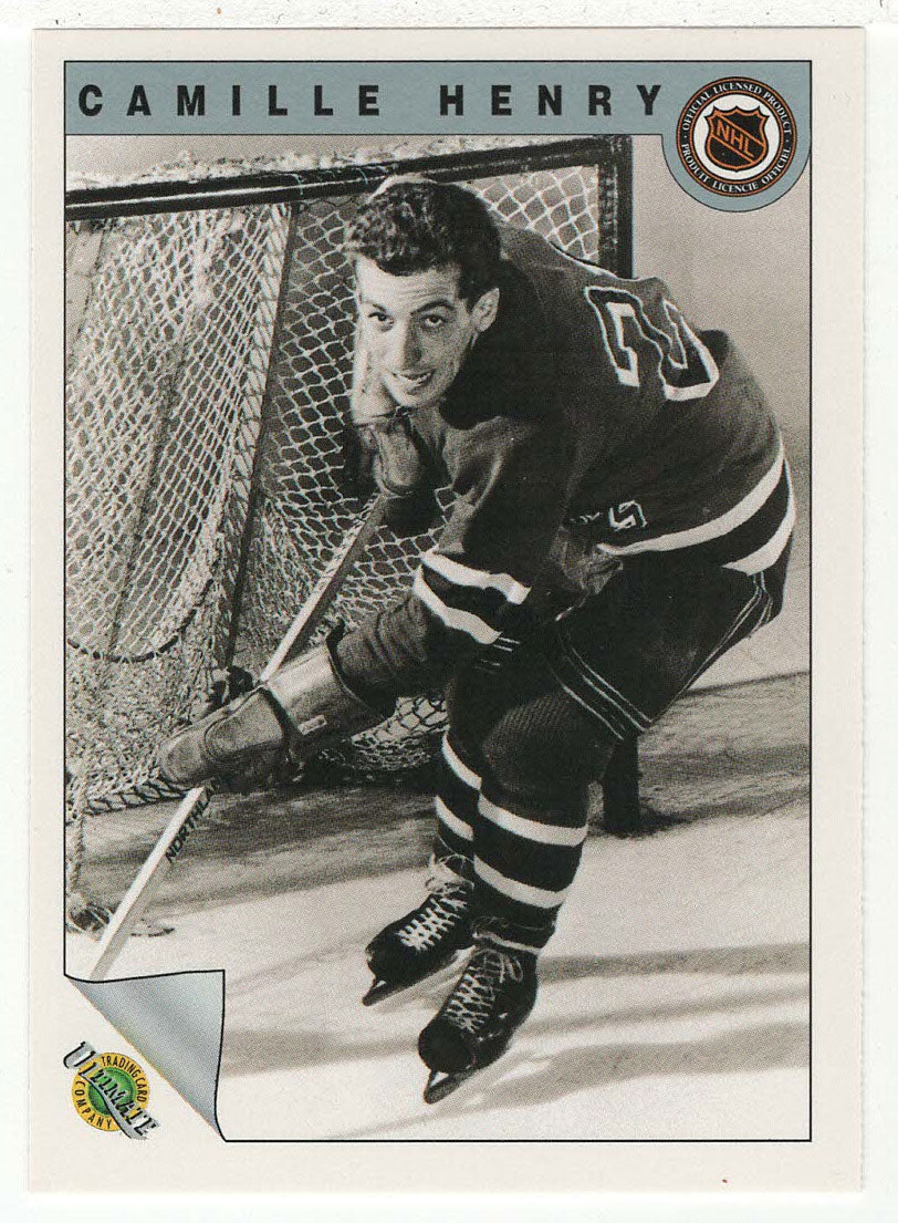 Camille Henry - New York Rangers (NHL Hockey Card) 1991-92 Ultimate Original Six # 22 Mint