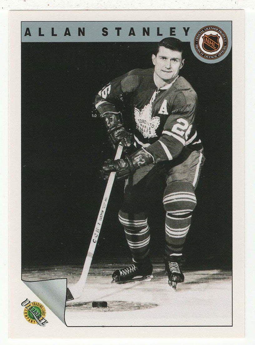 Allan Stanley - Toronto Maple Leafs (NHL Hockey Card) 1991-92 Ultimate Original Six # 44 Mint