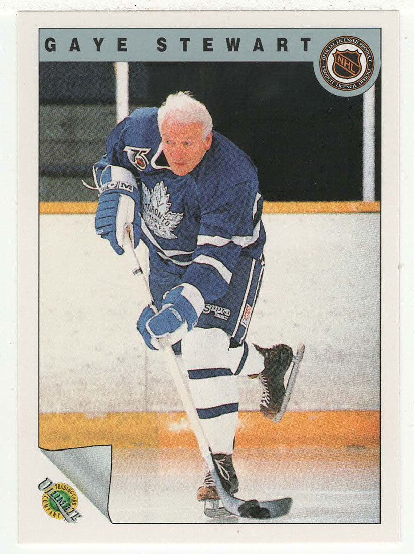 Gaye Stewart - Toronto Maple Leafs (NHL Hockey Card) 1991-92 Ultimate Original Six # 45 Mint